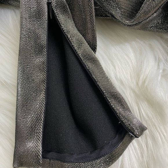 NWT Haney “Megan” Metallic Off-Shoulder Cocktail Dress Old Hollywood Glam Size 4 - Picture 11 of 15